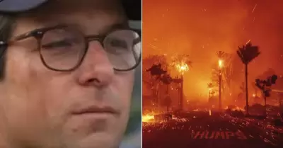 La desgarradora reaccin de un periodista tras incendio forestal en EE.UU.