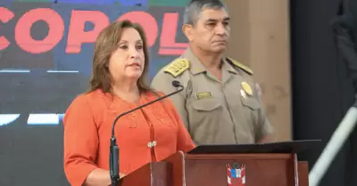 Dina Boluarte, presidenta de la Repblica.