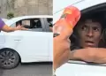 Mujer enfrenta a irresponsable pasajero que arroj basura en la Costa Verde: "Aprende!"