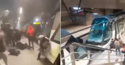 Dos trenes colisionaron en Francia.