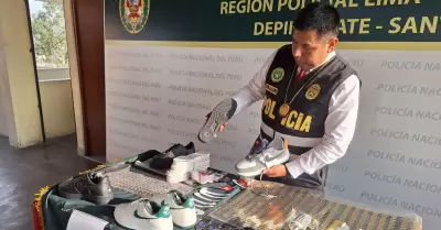 PNP detiene a falsificadores de zapatillas