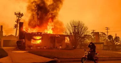 Familia peruana pierde todo en incendio en California.