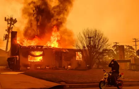 Familia peruana pierde todo en incendio en California.