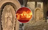 Milagro? Estatua de la Virgen Mara queda intacta en zona de catstrofe tras incendios en California