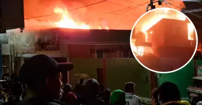 Incendio en Arequipa dej al menos cinco fallecidos.