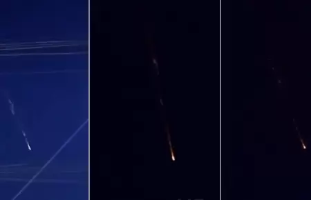 Captan cada de meteorito o basura espacial en cielo peruano.