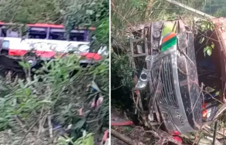 Bus cae a abismo en Cundinamarca y deja cuatro fallecidos.