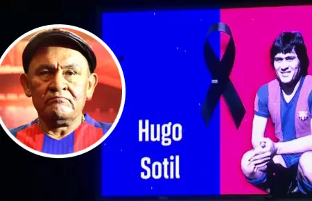 Barcelona le rindi un sentido homenaje a Hugo Sotil.