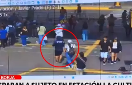 Joven fue baleado en la Estacin La Cultura del Metro de Lima.