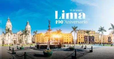 Aniversario de Lima por sus 490 aos de fundacin.