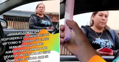 Taxista devuelve celular olvidado a pasajera