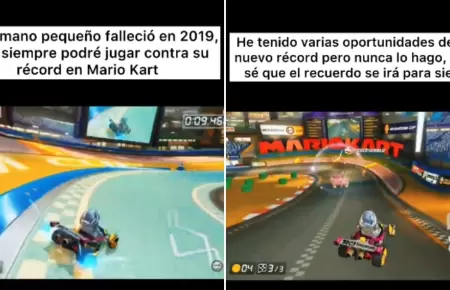 Se niega a superar rcord de su hermano fallecido en 'Mario Kart'