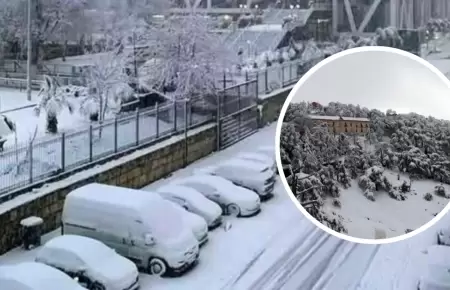 Tormenta de nieve en Argelia.