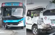 Accidente en Panamericana Sur: Choque entre bus Etsibosa y una combi dej al menos 11 heridos