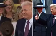 Donald Trump y el incmodo momento que vivi al querer besar a su esposa en toma de mando de EE.UU.