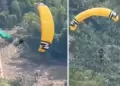 Turista pierde la vida al practicar parapente: Video muestra el preciso instante de su cada