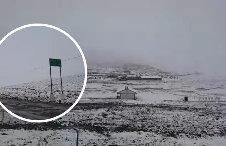 Senamhi reporta heladas y nevadas.