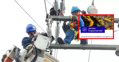 Reportan corte de luz en distritos de Lima.