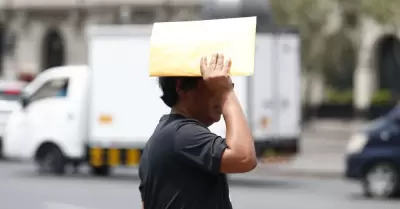 Senamhi alerta sobre altas temperaturas en seis regiones.