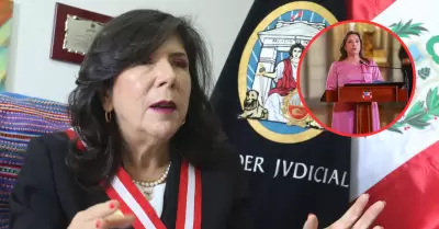 Presidenta del Poder Judicial y su mensaje para Dina Boluarte.