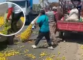 Piura: Atencin! Tiran toneladas de limn a la carretera ante bajos precios en Sullana