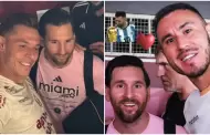 Jugadores de Universitario aprovecharon amistoso con el Inter Miami para pedirle fotos a Messi