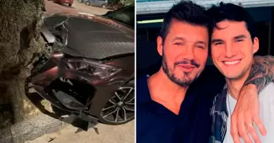 Hijo de Marcelo Tinelli sufre accidente automovilstico.