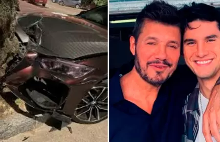 Hijo de Marcelo Tinelli sufre accidente automovilstico.