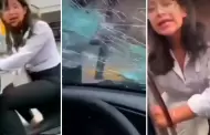 Mujer persigui y rompi los vidrios del auto de su expareja: "Hace seis das que no ves a tu hija"