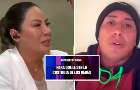 Christian Cueva reaparece tras comprometedores audios de su padre.