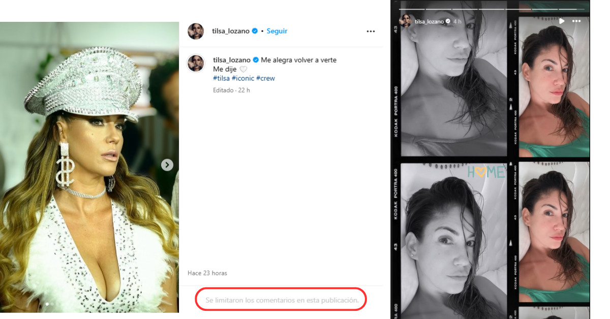 Tilsa Lozano en Instagram.