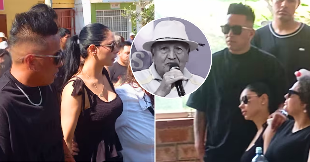 Pamela Franco y Christian Cueva juntos en el funeral de su padre: Así fue el último adiós a Rolando Franco