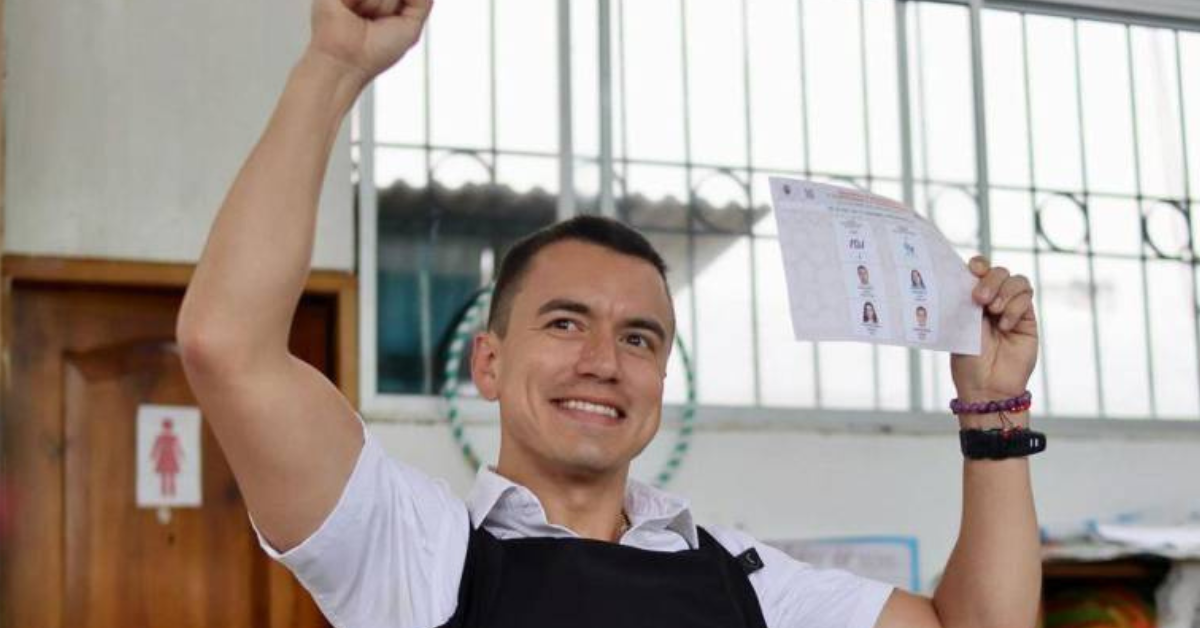 Daniel Noboa lidera en las urnas con el 50,12% y se acerca a la reelección en Ecuador