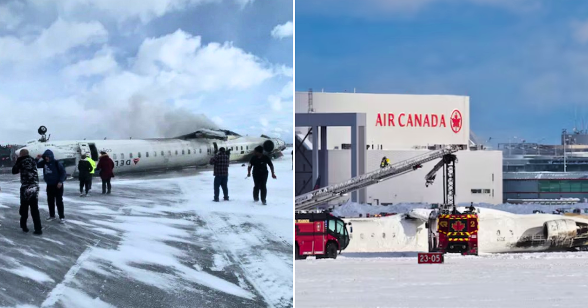 Avión se estrelló al aterrizar en aeropuerto de Canadá: Se reportan varios heridos tras accidente aéreo
