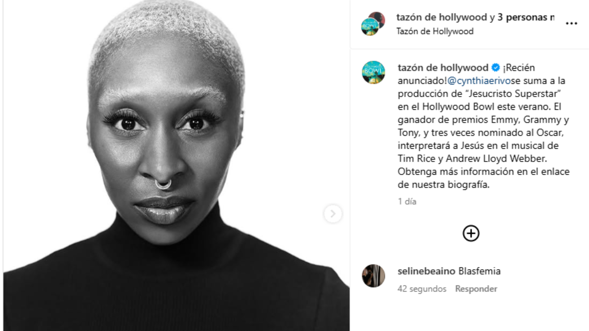 Crticas a Cynthia Erivo.