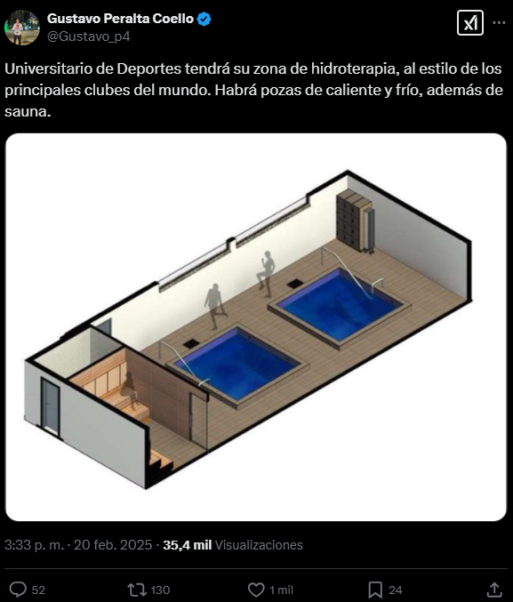 Universitario construir moderna zona de recuperacin