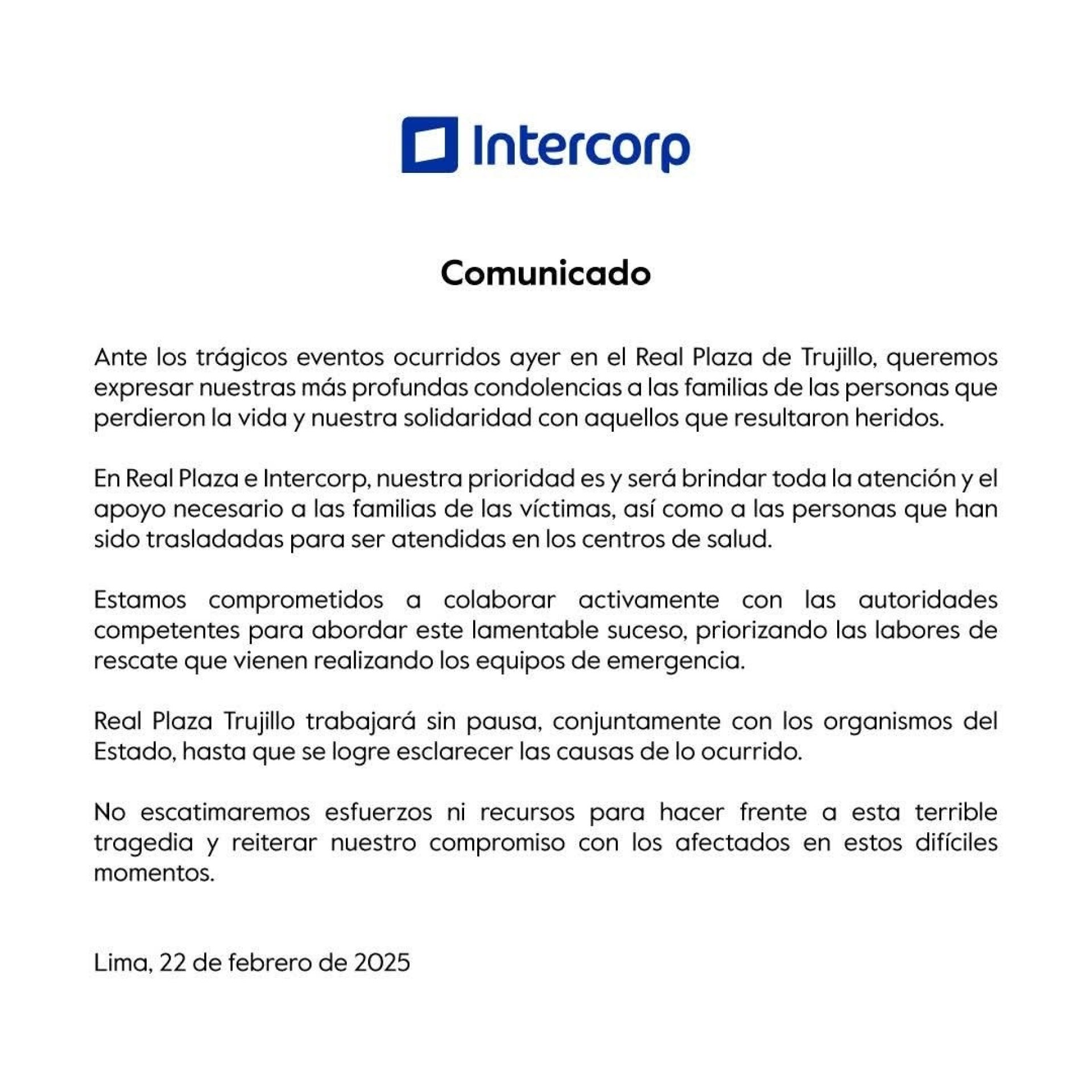 Comunicado Intercorp