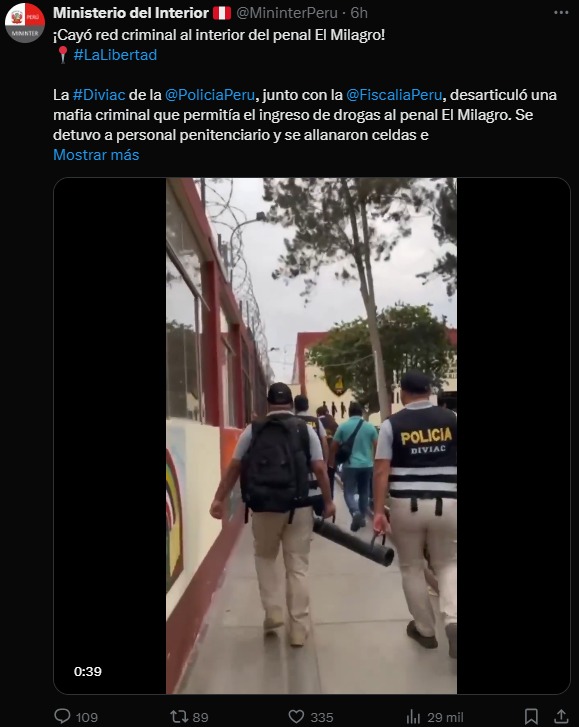 Mininter y la publicacin que fue desmentida por el Inpe.