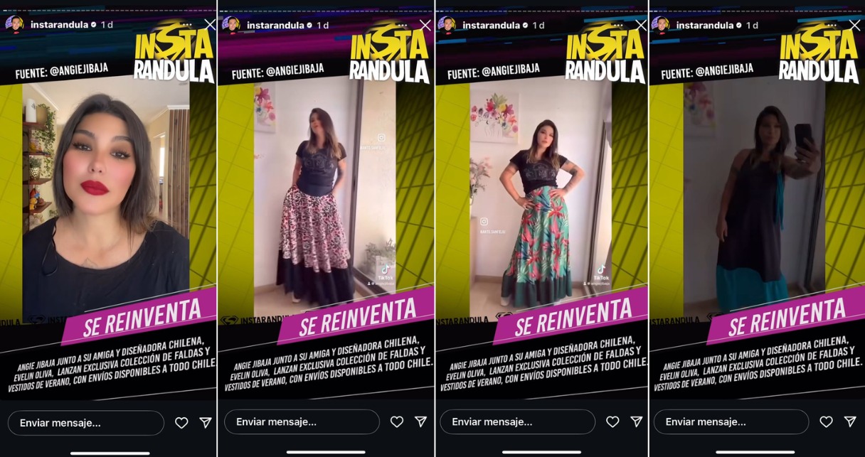 Angie Jibaja presenta su nuevo emprendimiento.