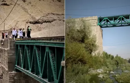 Mujer cae desde puente en Arequipa