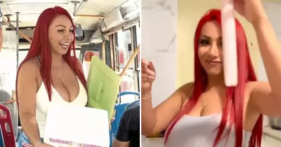 Deysi Araujo vende marcianos en San Isidro