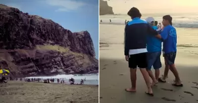 Menor desaparece en playa de Chilca.