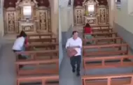 Hombre finge ser devoto, entra a iglesia y roba cartera a mujer que rezaba: Cmara capt los hechos