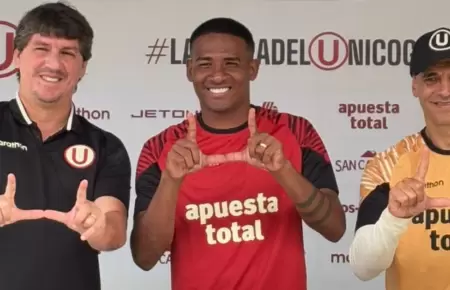 Jos Carabal brind sus primeras palabras como nuevo jugador de Universitario.