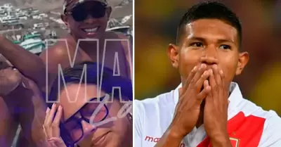 Reaccin de Edison Flores tras su ampay en yate.