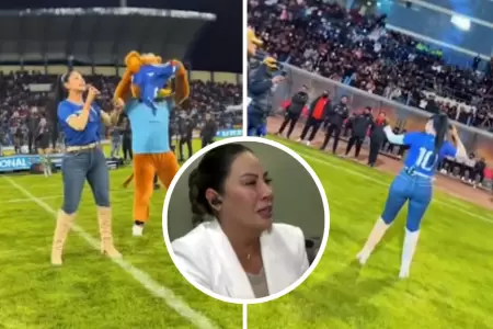 Pamela Franco se luce en Juliaca con presentacin a estadio lleno.