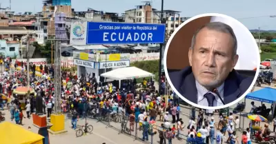 Peruanos en Ecuador podrn volver al pas, asegura Elmer Schialer.