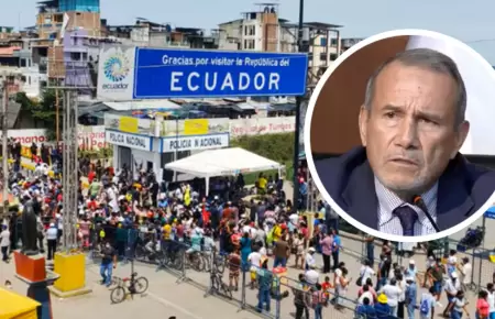 Peruanos en Ecuador podrn volver al pas, asegura Elmer Schialer.