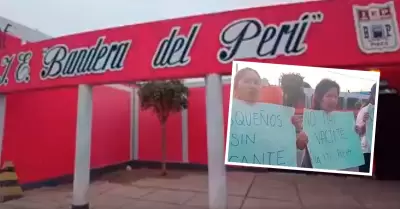 Padres denuncian falta de vacantes en colegio de Pisco.