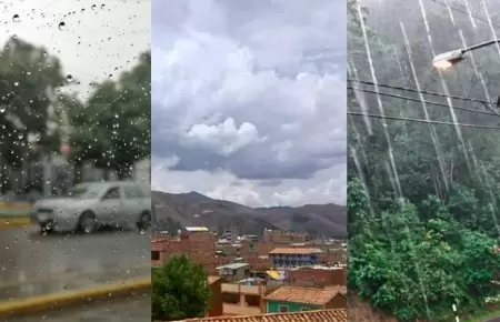 Lluvias en Per.